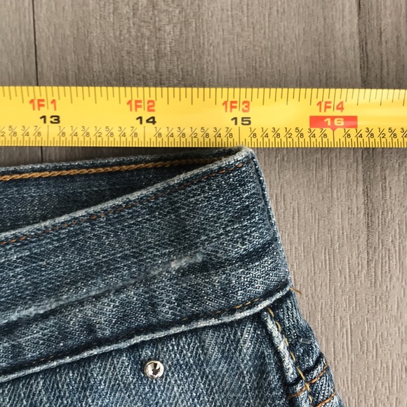 Vintage | Levi’s 514 Studded Slim Straight Jeans Short Blue Size W30 L30 - Picture 12 of 16